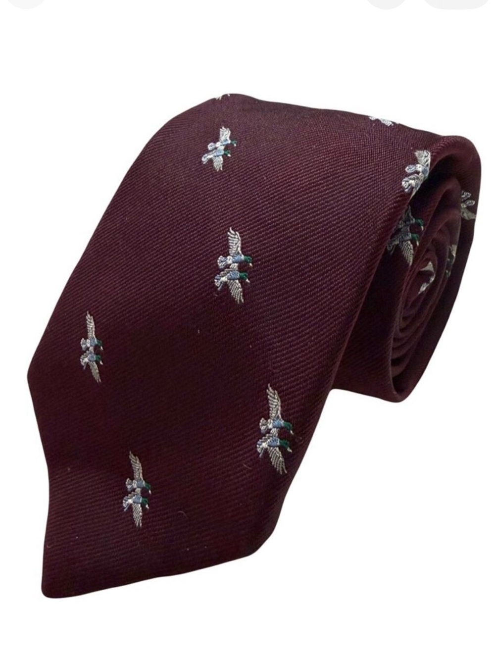 Jos. A. Bank Silk Duck Print Executive Collection Tie